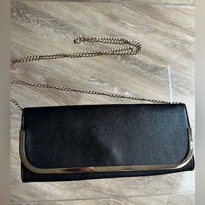 Black & gold clutch